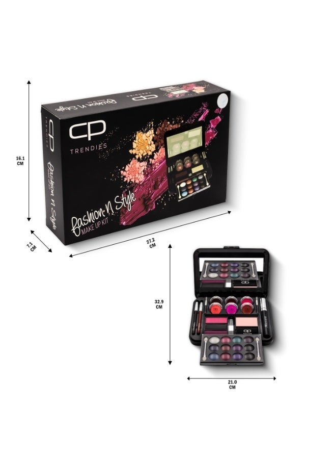 CP Trendies Fashion N Style Make Up Kit - Kit No. 74, Ultimate Color Complete Makeup Case Gift Set for Women| All-in-one Makeup Kit - Image 3
